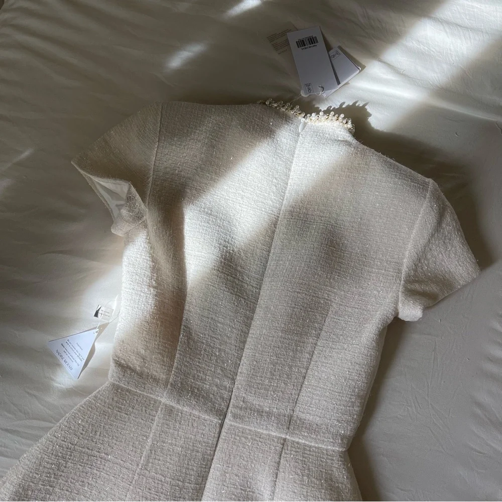 Brand New- Nadine Merabi Simone Ivory Dress 🤍✨ - Picture 6 of 15